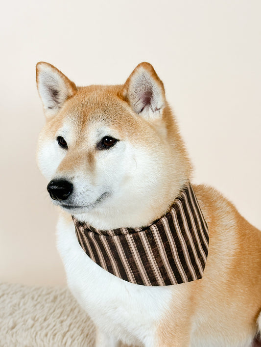 Mocha Stripe Classic Bandana