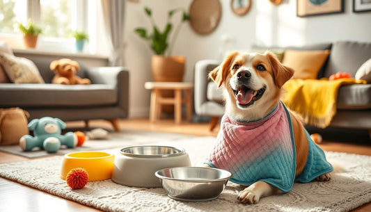 Why do dogs wear bibs?